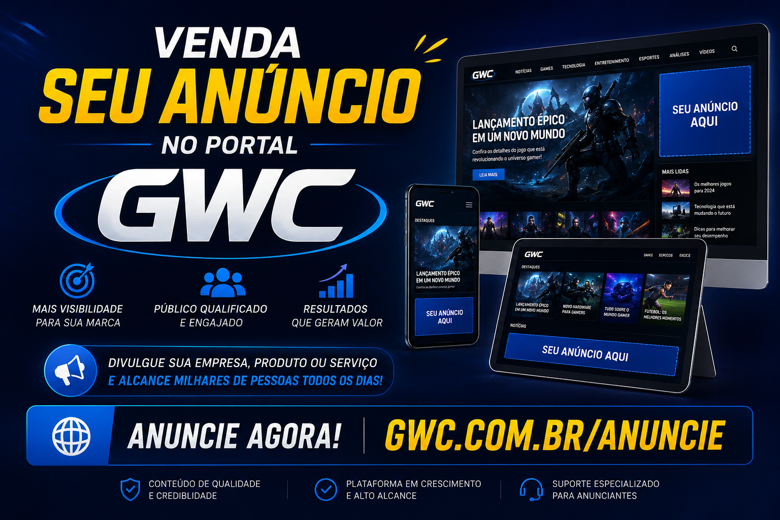 PORTAL GWC I Grupo Web de Comunicação I Anuncie Aqui!