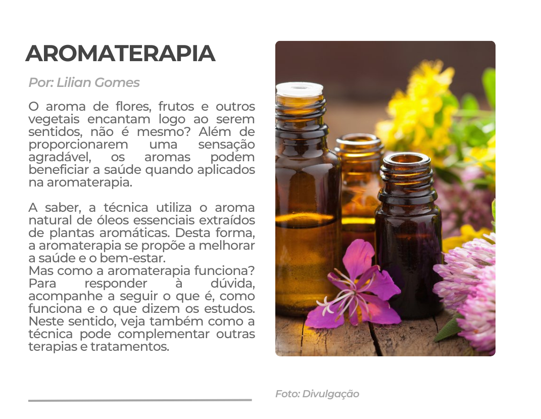 Portal GWC | Grupo Web de Comunicação | Saúde | Aromaterapia