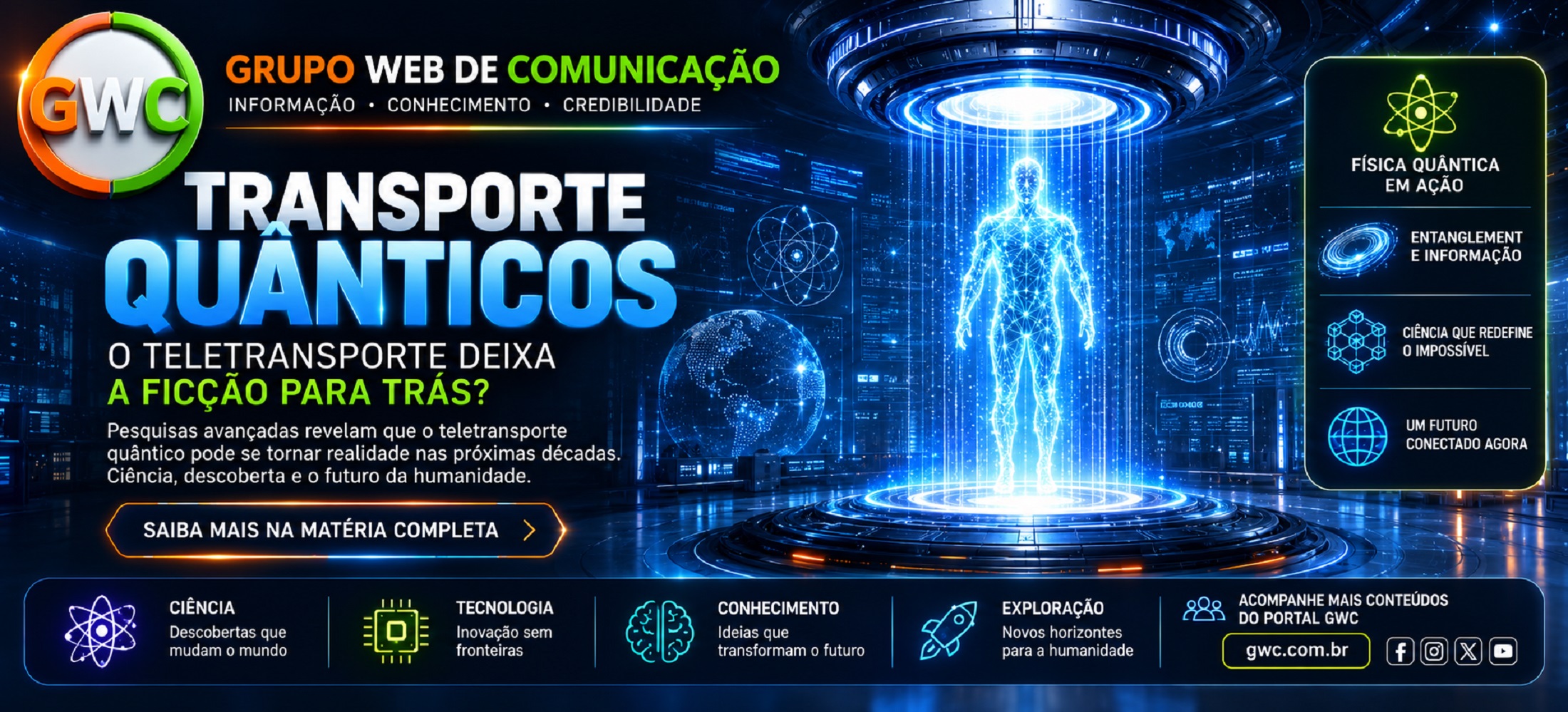 PORTAL GWC I GRUPO WEB DE COMUNICAÇÃO I TELETRANSPORTE