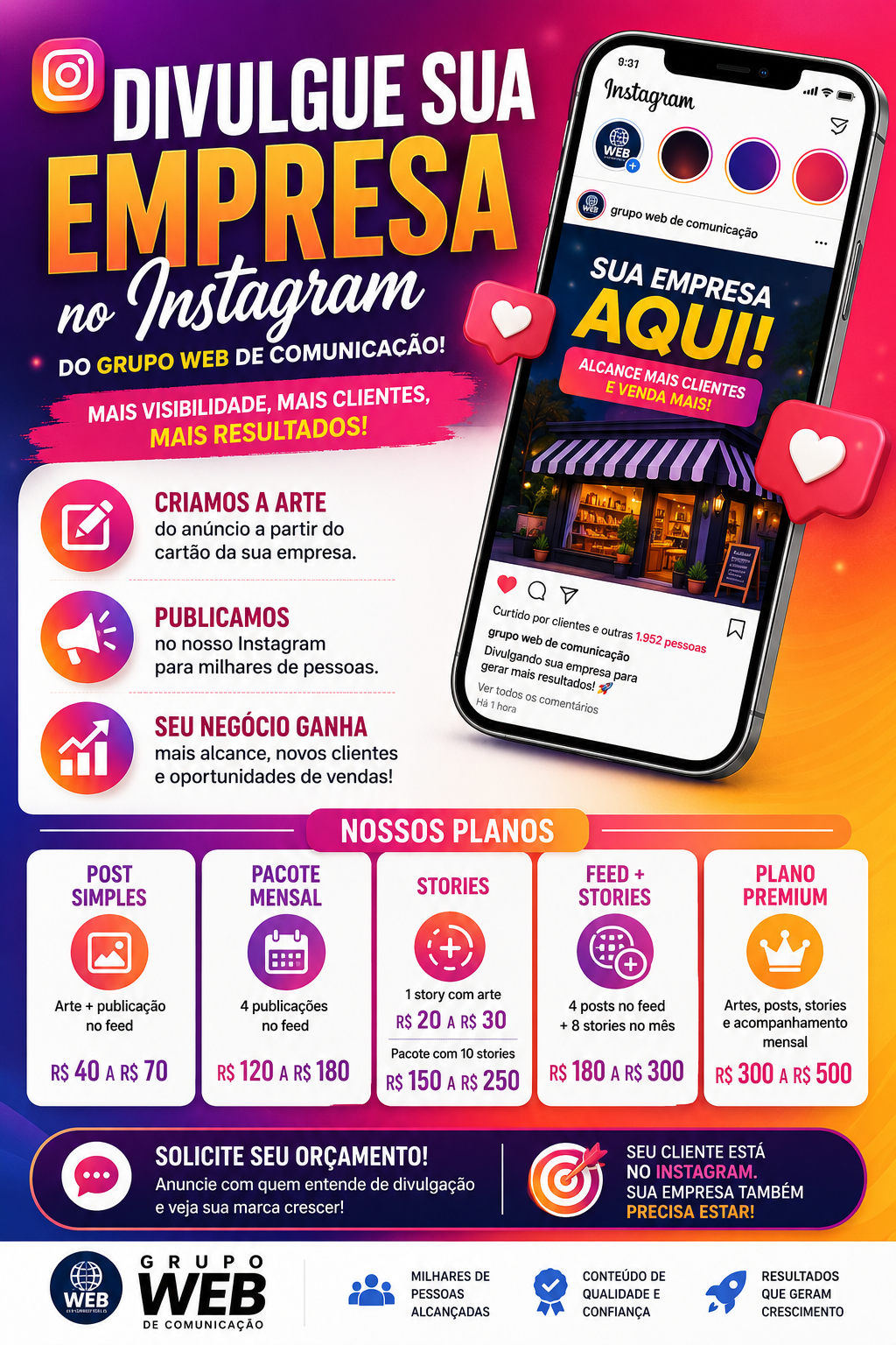 PORTAL GWC I Grupo Web de Comunicação I INSTAGRAM