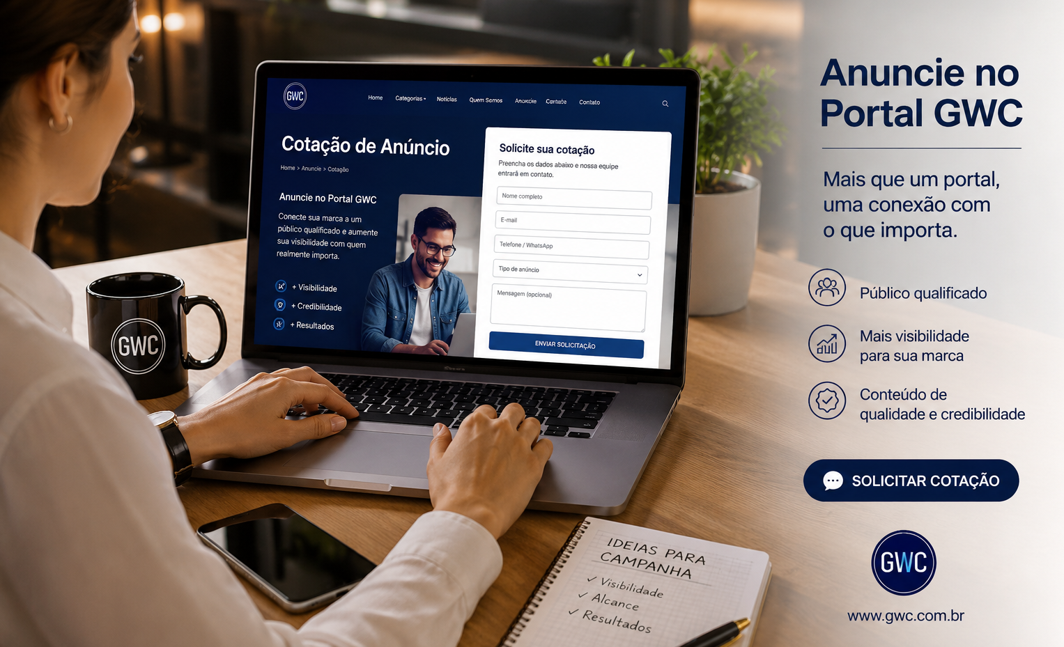 PORTAL GWC I Grupo Web de Comunicação I Anuncie Aqui!